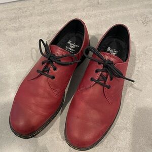 Dr. Martens Men's Cherry Red Oxfords